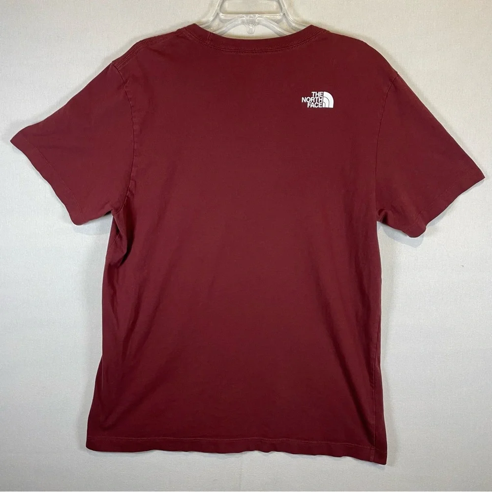 The North Face Burgundy Logo Graphic T-Shirt Men’s Large Outdoor Casual Tee